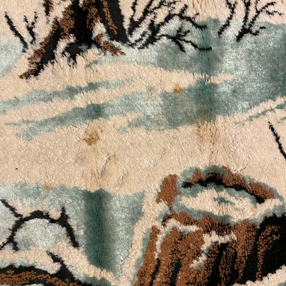 VTG Winter Forest Deer Tapestry - Made in Italy - Picture 3 of 6
